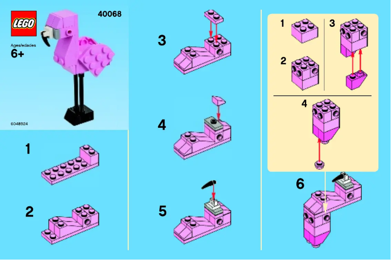 Page 1 de la notice Manuel utilisateur Lego Monthly Minibuild Aug 2013