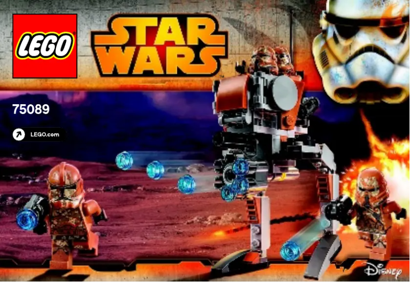 Page n°1 - Manuel utilisateur Lego Star Wars 75089