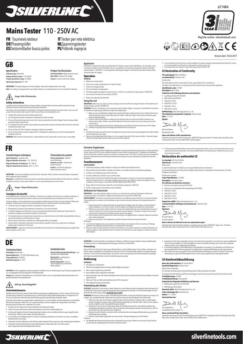 Image de la première page du manuel de l'appareil 677484