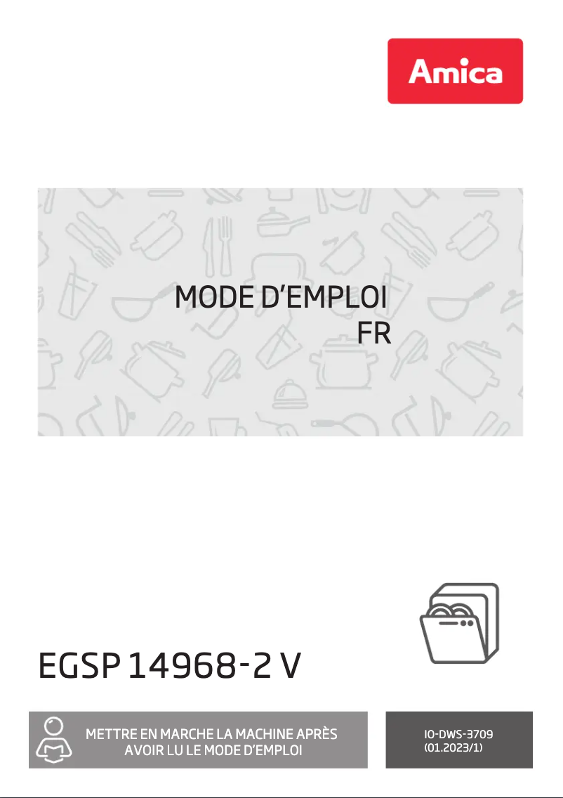 Página 1 del manual Manual de usuario Amica EGSP 14968-2 V