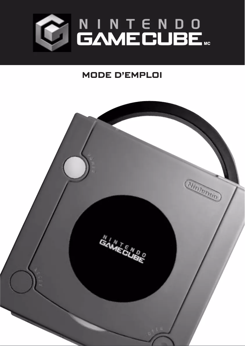 Image de la première page du manuel de l'appareil GameCube