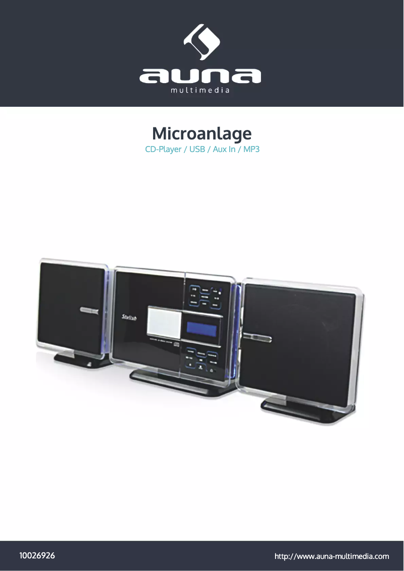 Page 1 de la notice Manuel utilisateur Auna MCD-560