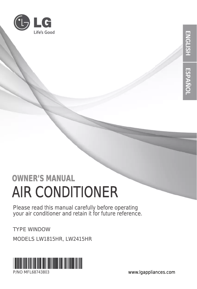 Image de la première page du manuel de l'appareil LW1815HR