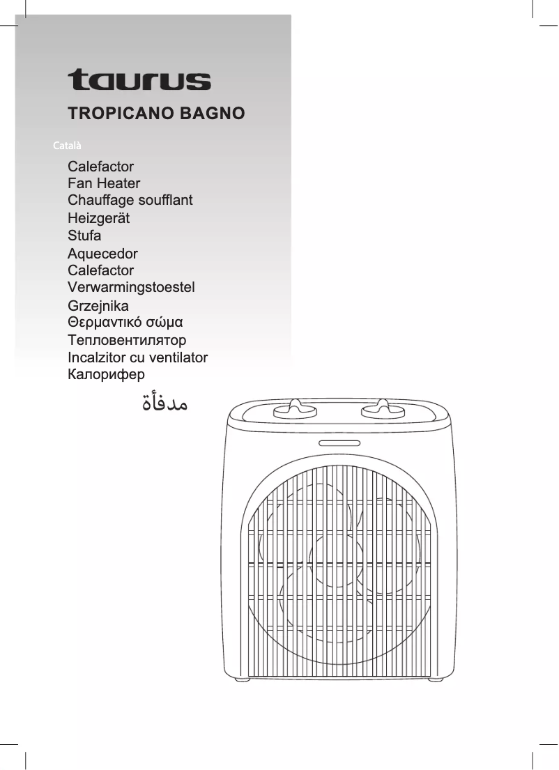 Page n°1 - Manuel utilisateur Taurus Tropicano Bagno