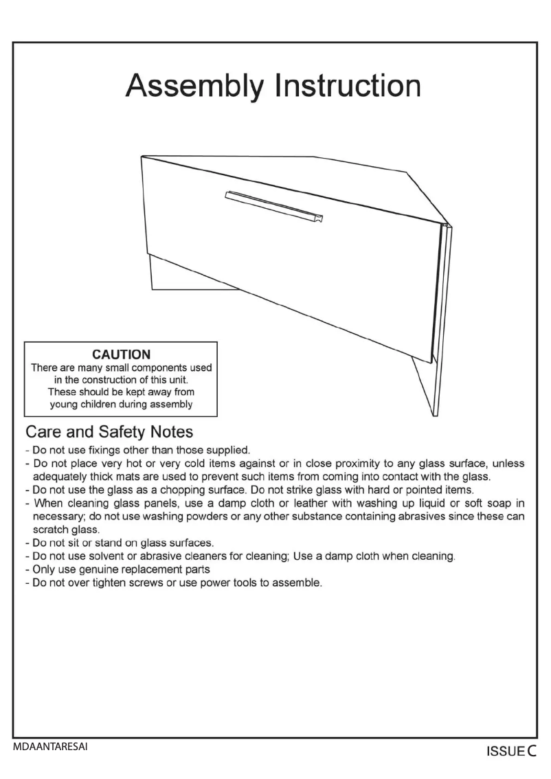 Page n°1 - Manuel utilisateur MDA Designs ANTARES