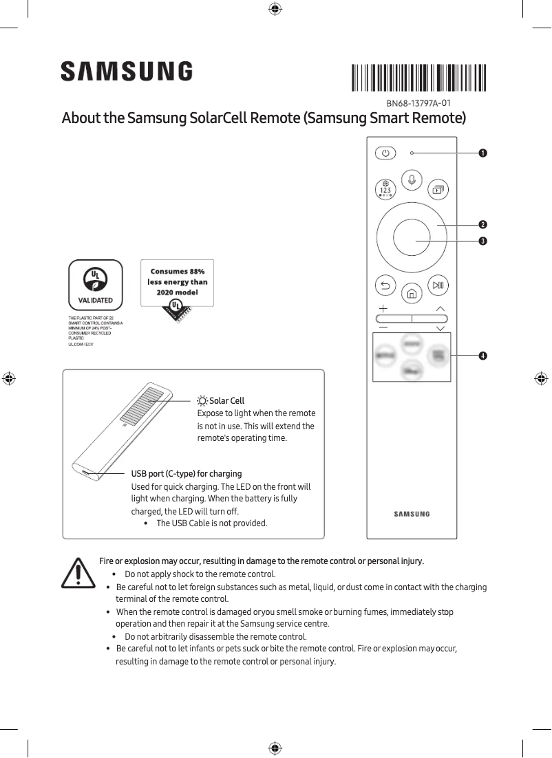 Page n°1 - Instructions / montage Samsung QA55QN85BAW