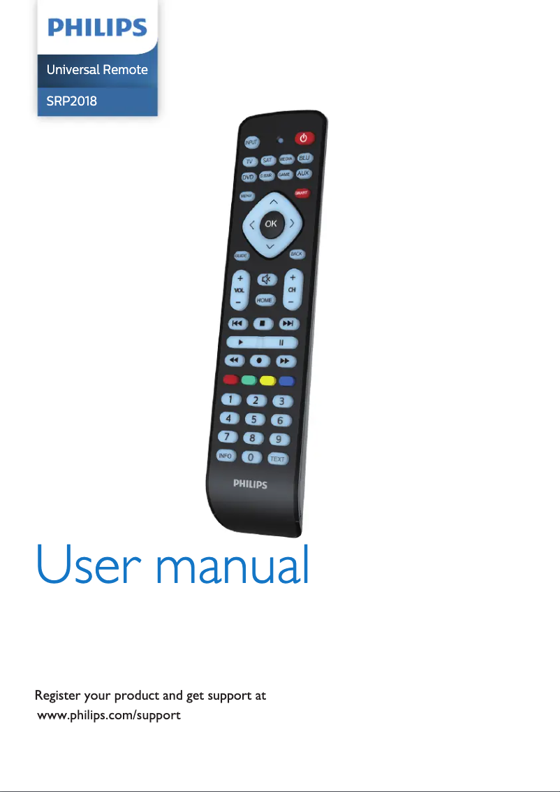 Page 1 de la notice Manuel utilisateur Philips SRP4040