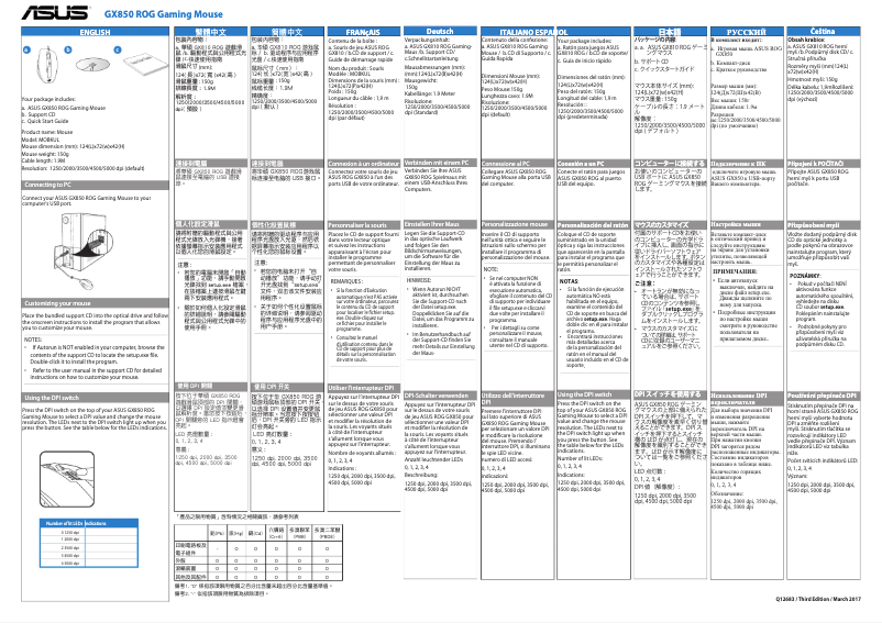 Page n°1 - Manuel utilisateur Asus GX850