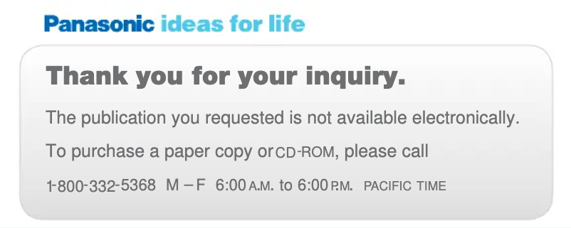 Page 1 de la notice Manuel utilisateur Panasonic MK-G20NR-W