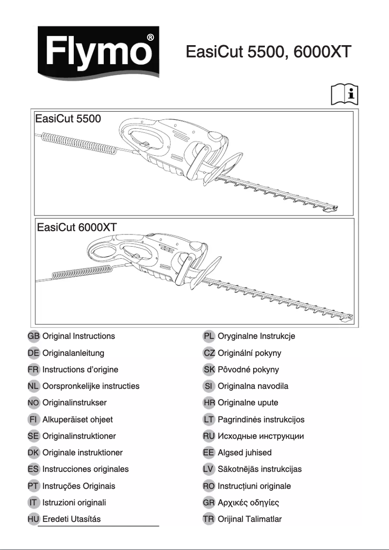 Imagen de la primera página del manual del dispositivo EasiCut 6000XT