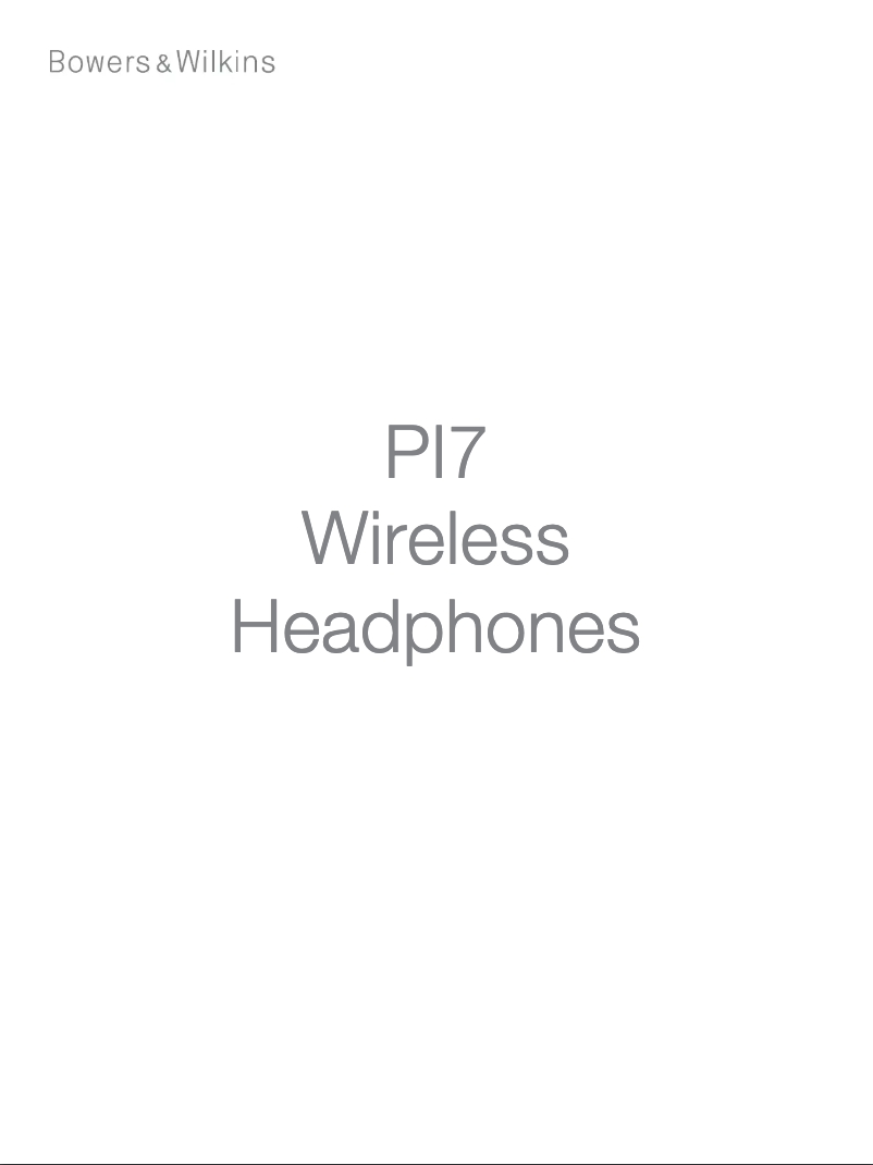 Page n°1 - Manuel utilisateur Bowers & Wilkins PI7