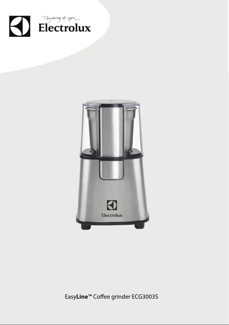 Page 1 de la notice Manuel utilisateur Electrolux EasyLine ECG3003S