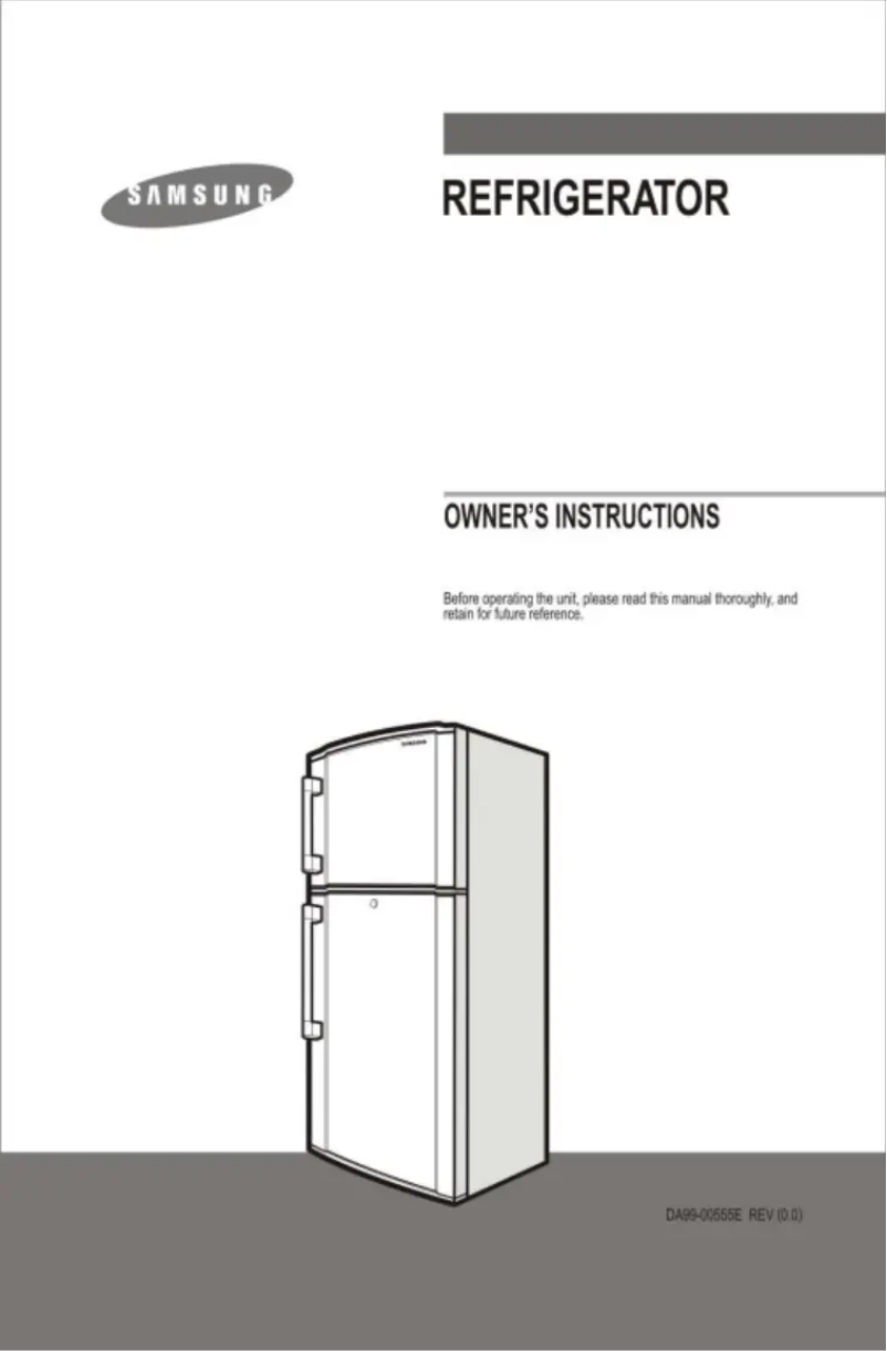 Page 1 de la notice Manuel utilisateur Samsung RT35BVSS