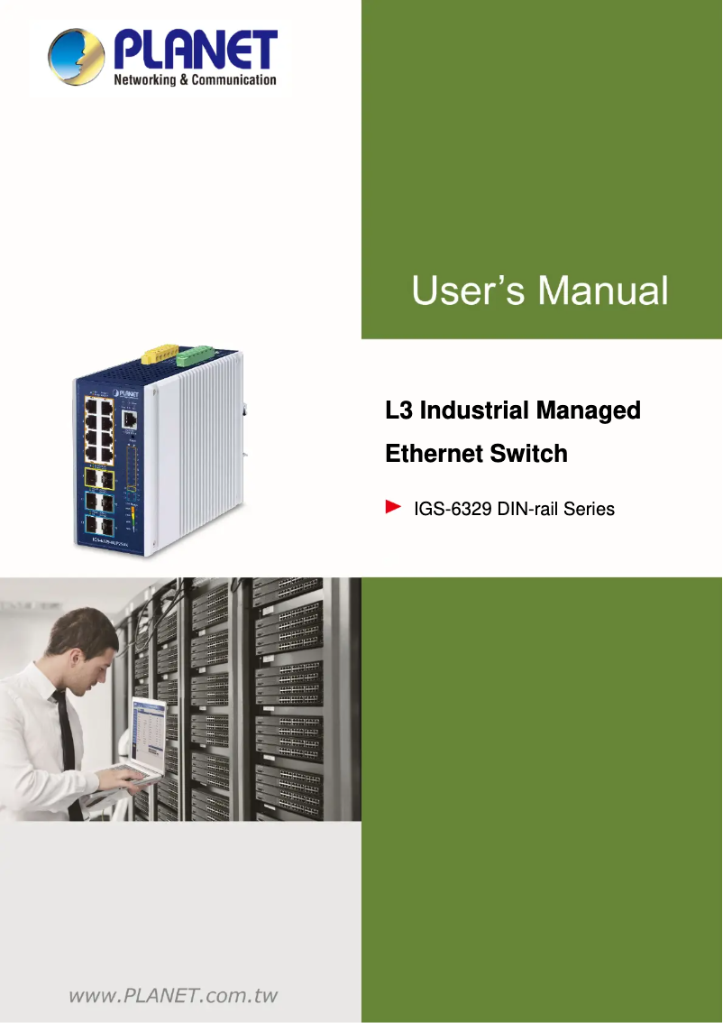 Page n°1 - Manuel utilisateur Planet IGS-6329-8UP2S4X