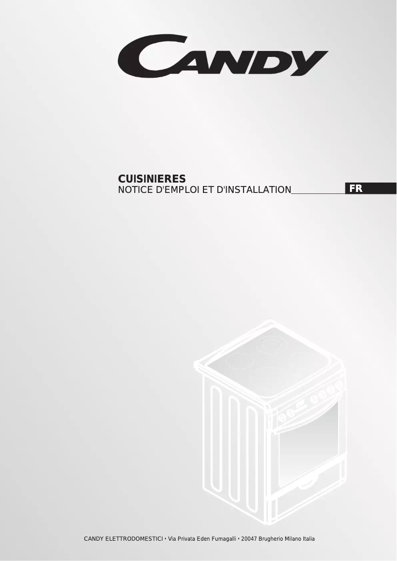 Page n°1 - Manuel utilisateur Candy CVM5622CKM