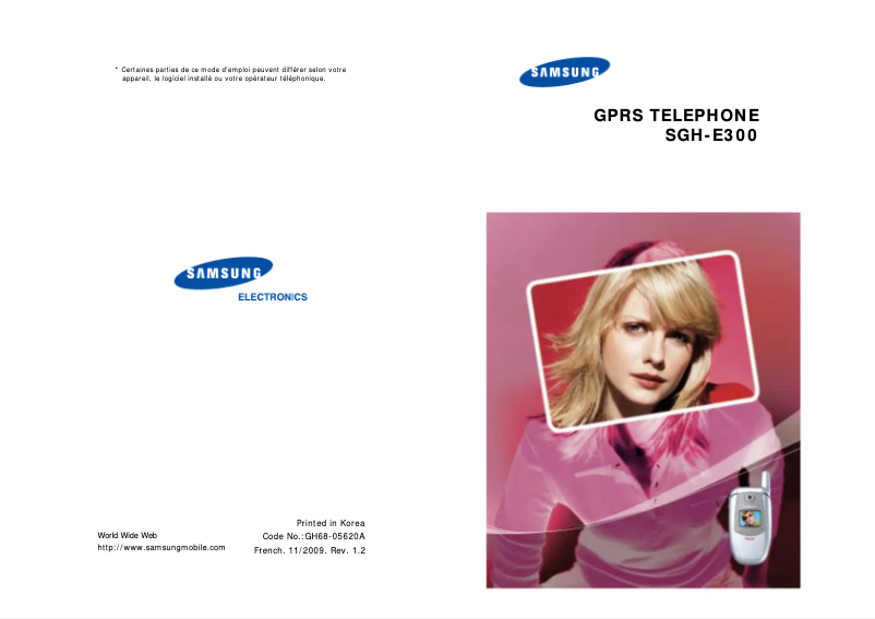 Page n°1 - Manuel utilisateur Samsung SGH-E300