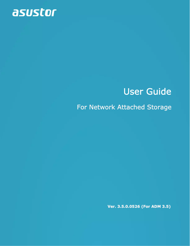 Page 1 de la notice Manuel utilisateur Asustor Lockerstor 4 AS6604T