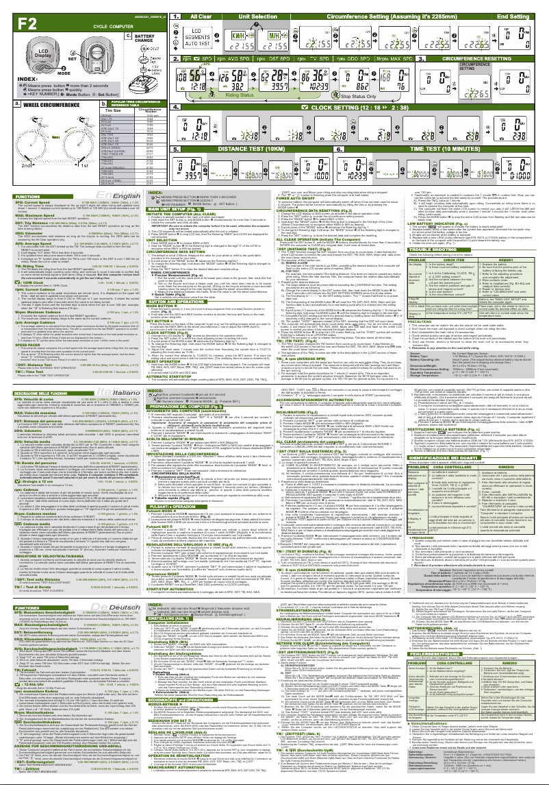 Page 1 de la notice Manuel utilisateur Echowell Echo F2