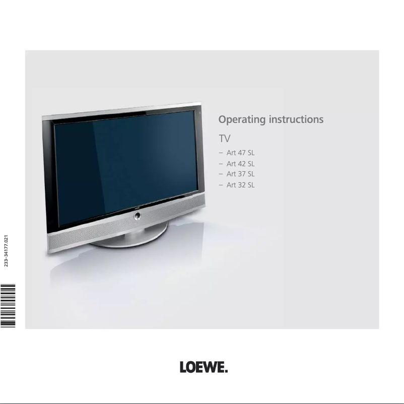 Page n°1 - Manuel utilisateur Loewe ART 47 SL FULL-HD 100