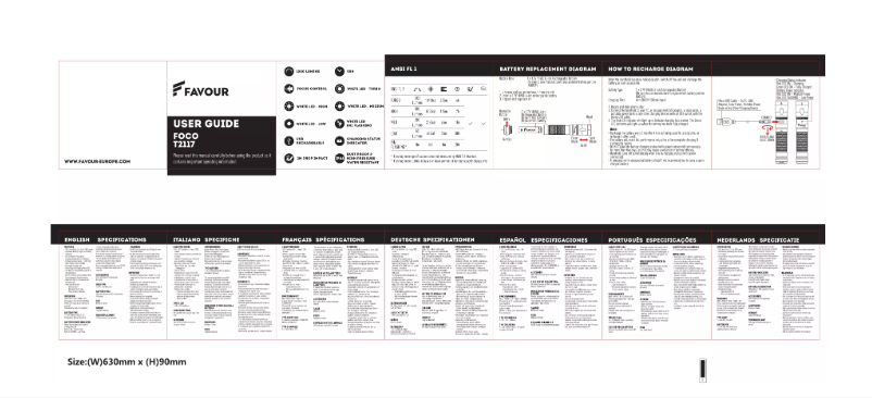 Page 1 de la notice Manuel utilisateur Favour Foco T2117