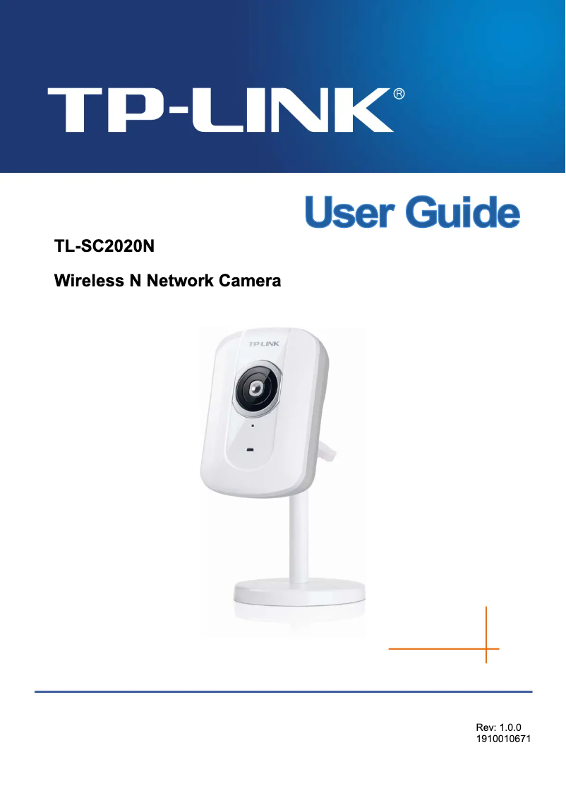 Page 1 de la notice Manuel utilisateur TP-Link TL-SC2020N