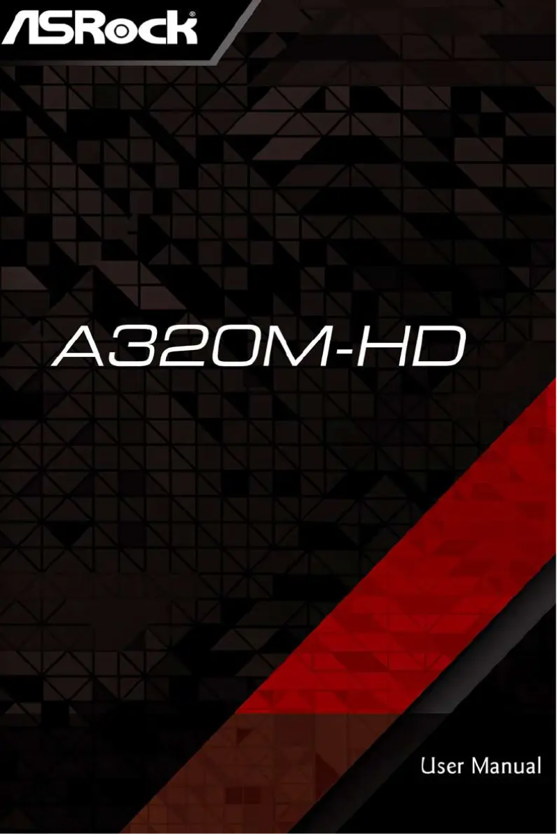 Page 1 de la notice Manuel utilisateur Asrock A320M-HD