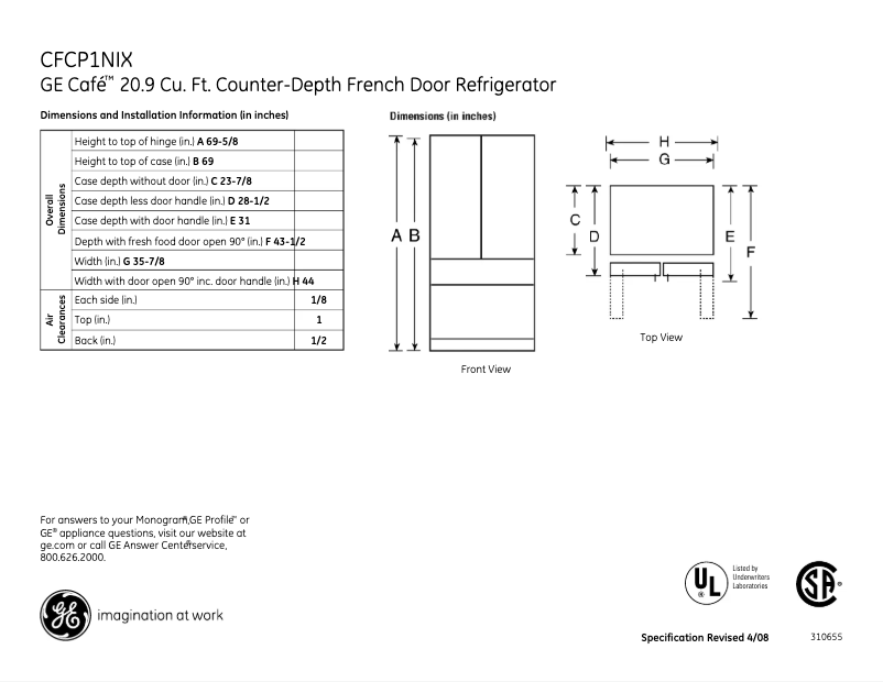 Imagen de la primera página del manual del dispositivo Café CFCP1NIXSS