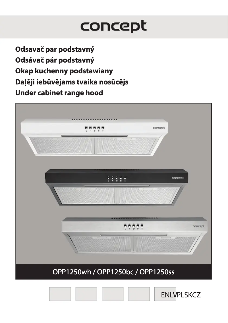 Page 1 de la notice Manuel utilisateur Concept OPP1250SS