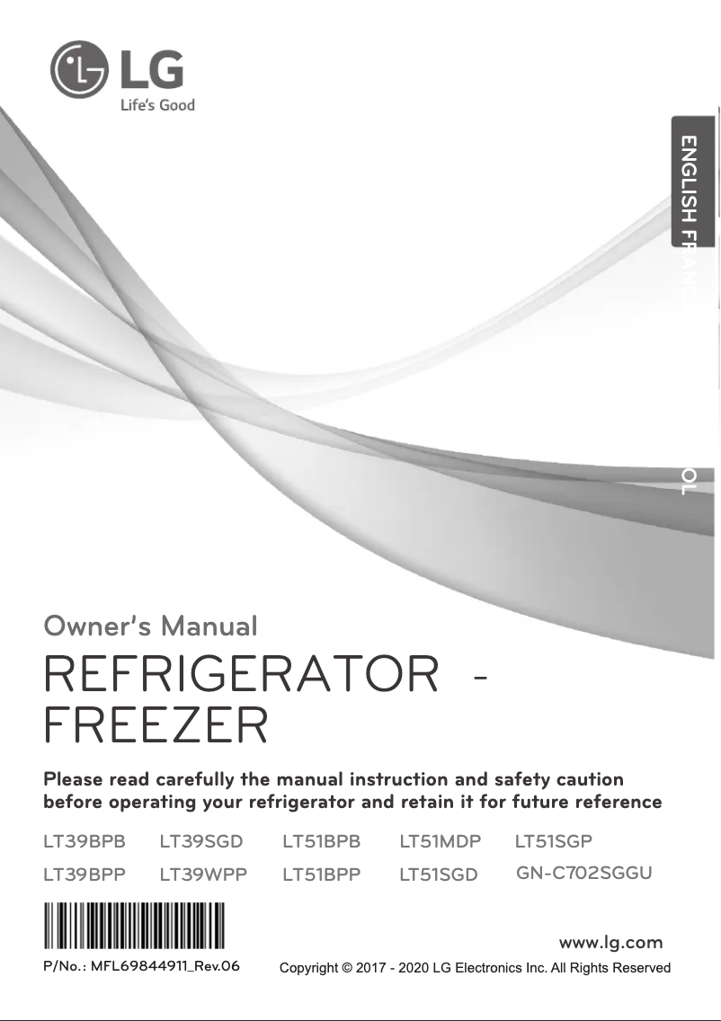 Page n°1 - Manuel utilisateur LG LT51MDP