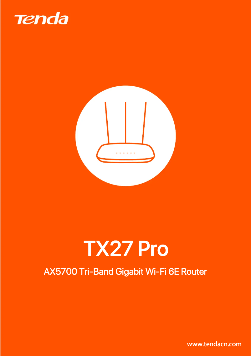 Image de la première page du manuel de l'appareil TX27 Pro