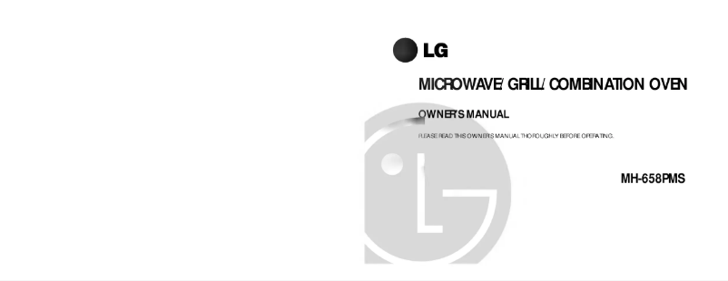 Page n°1 - Manuel utilisateur LG MH-658PMS