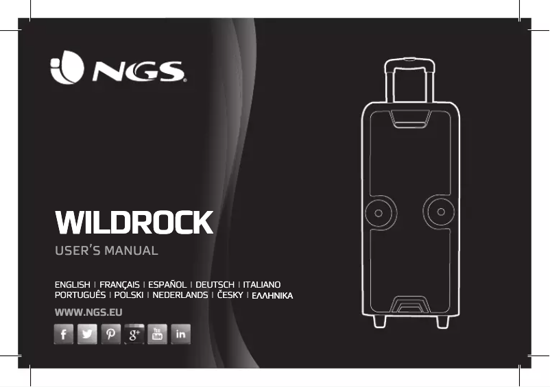 Image de la première page du manuel de l'appareil Wildrock