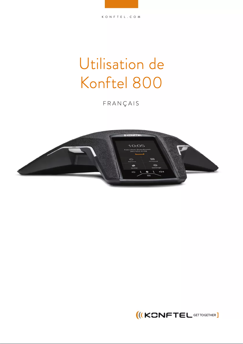 Page n°1 - Manuel utilisateur Konftel 800