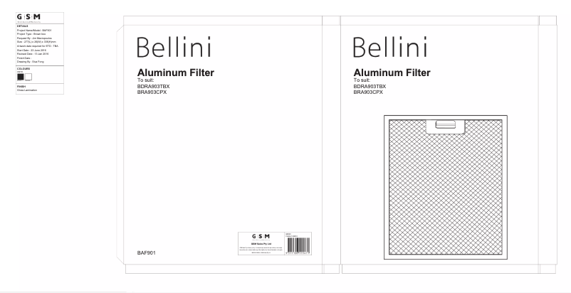 Page n°1 - Manuel utilisateur Bellini BAF901