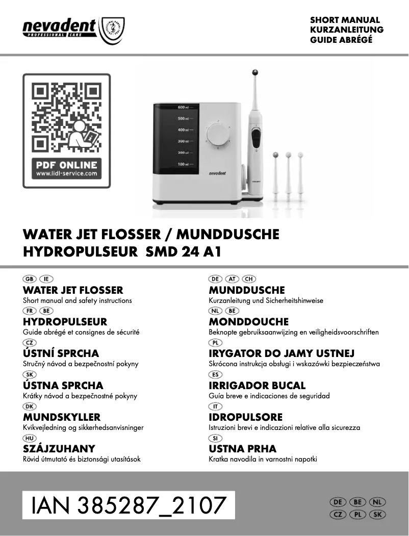 Image de la première page du manuel de l'appareil NMD 3.7 B6