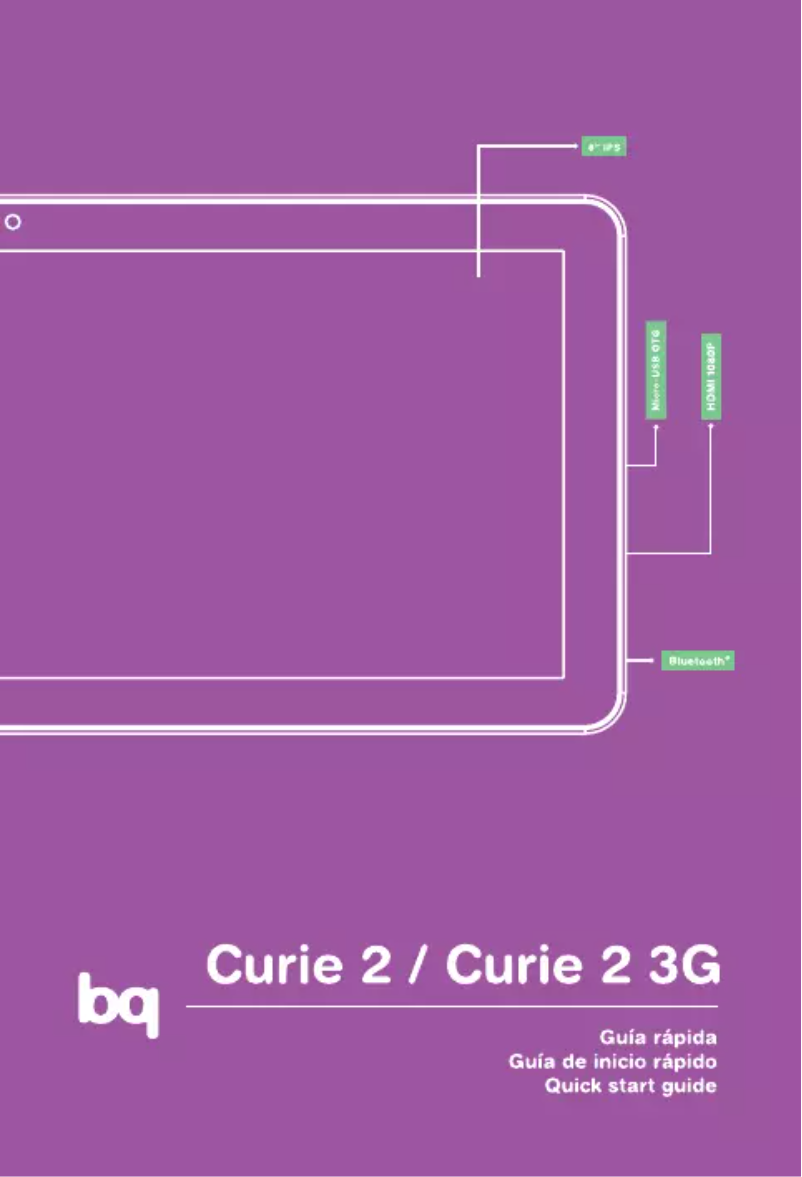 Page n°1 - Manuel utilisateur bq Curie 2