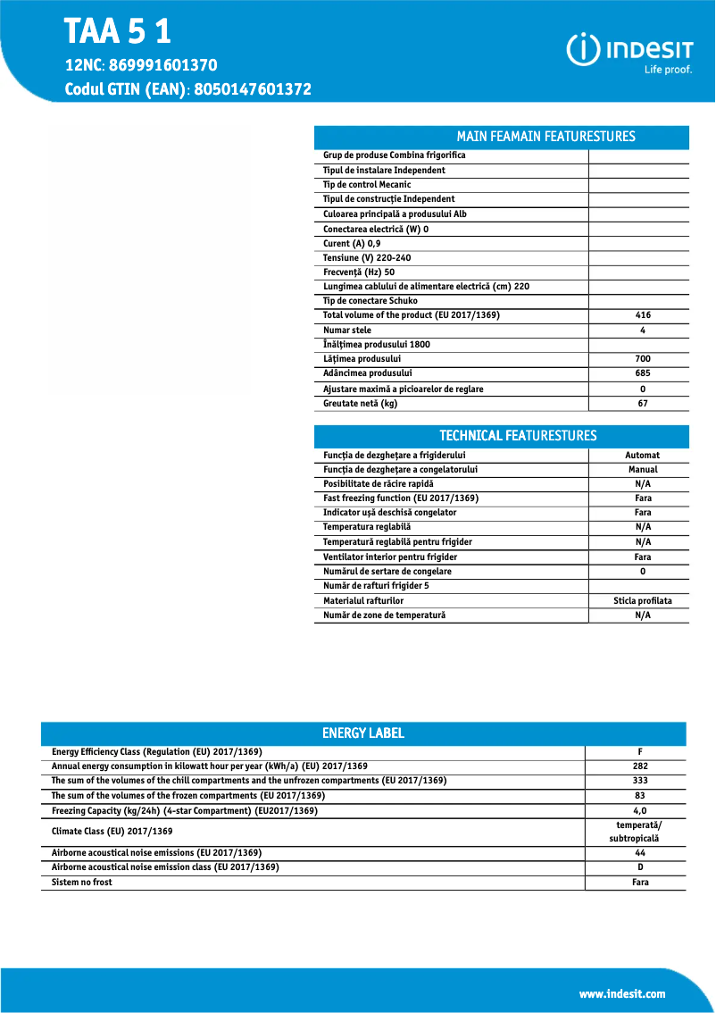 Image de la première page du manuel de l'appareil TAA 5 1