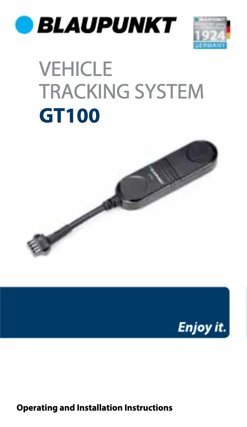 Image de la première page du manuel de l'appareil GT100