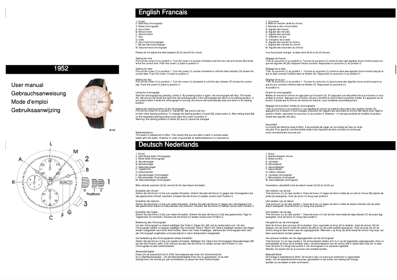 Page n°1 - Manuel utilisateur Davis Truman 1950