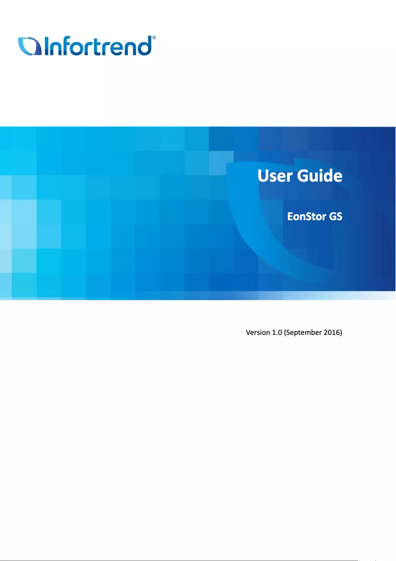 Página 1 del manual Manual de usuario Infortrend EonStor GS 3024B
