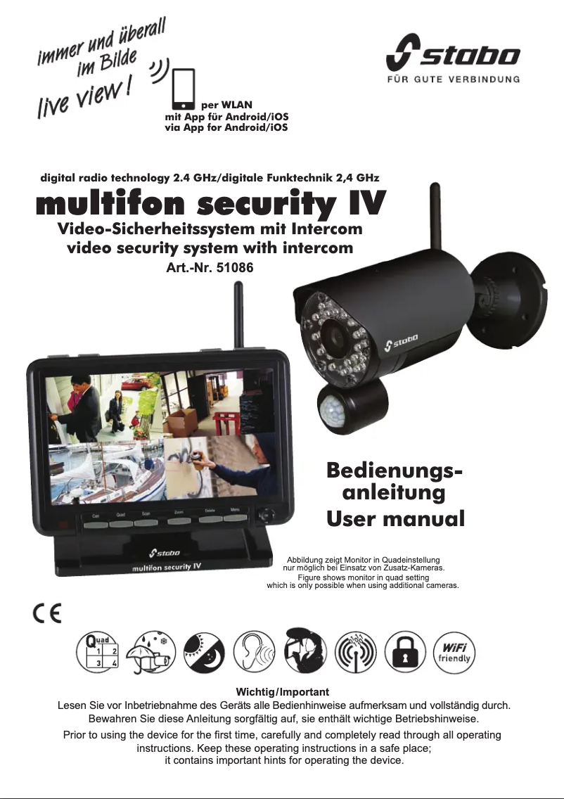 Página 1 del manual Manual de usuario Stabo Multifon security IV