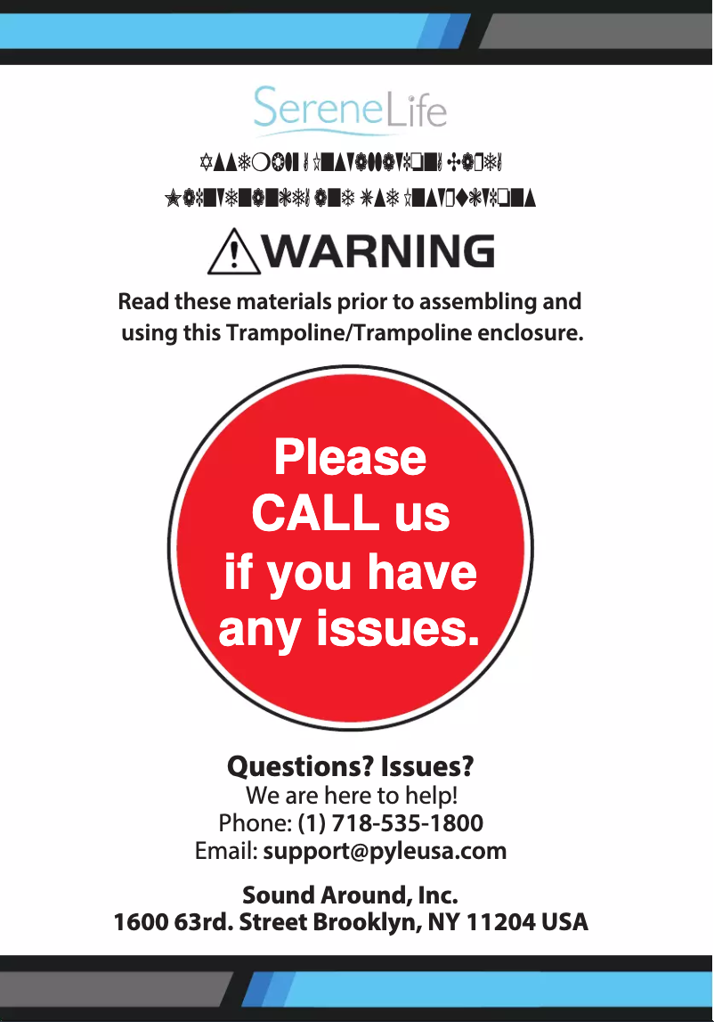 Page 1 de la notice Manuel utilisateur SereneLife SLTRA8BL