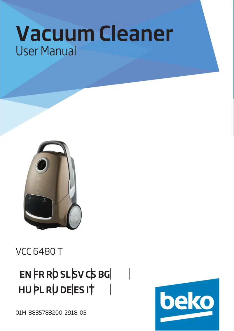 Image de la première page du manuel de l'appareil VCC 6480 T