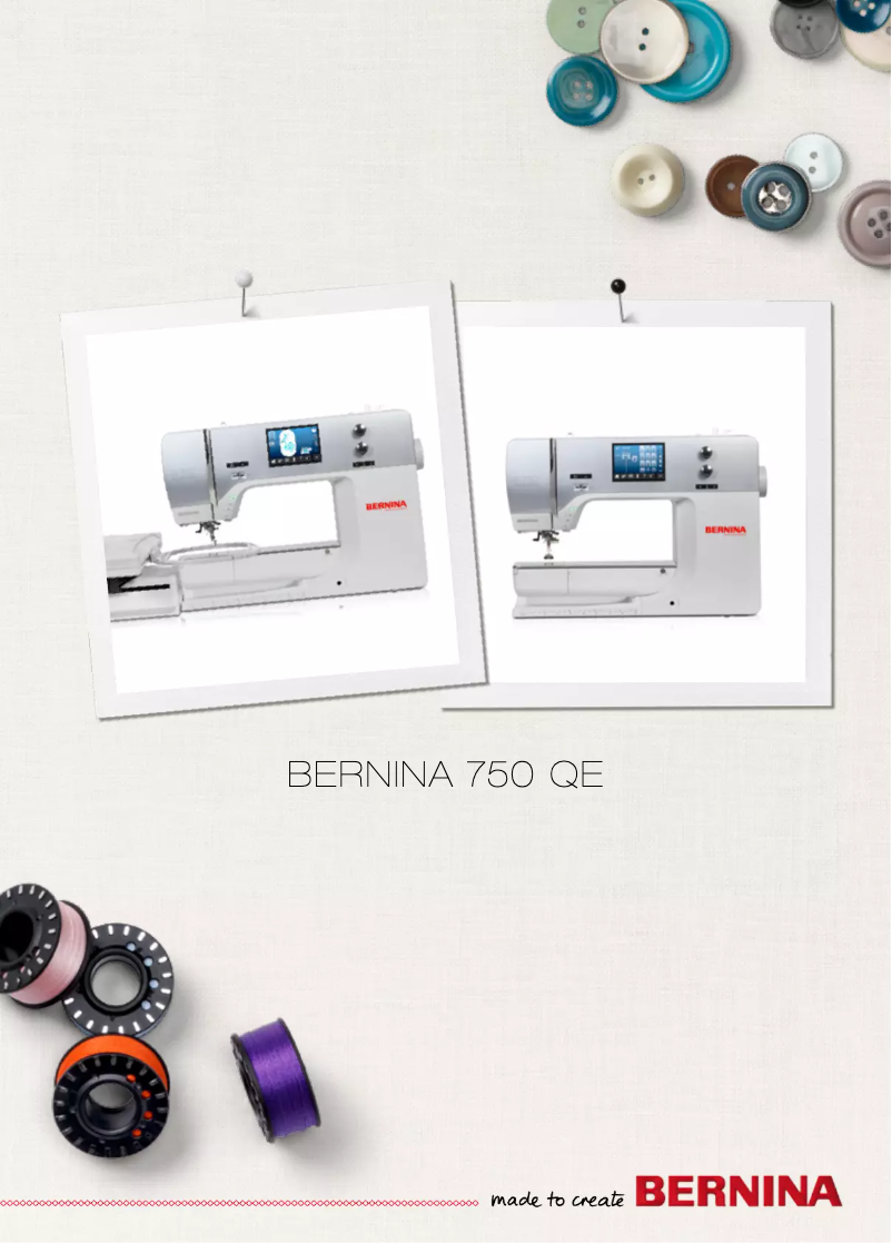 Página 1 del manual Manual de usuario Bernina 750QE