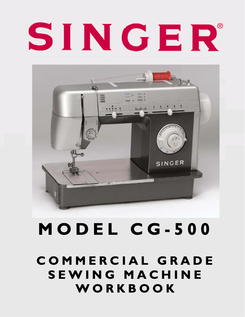 Page n°1 - Manuel utilisateur Singer Commercial Grade CG-500