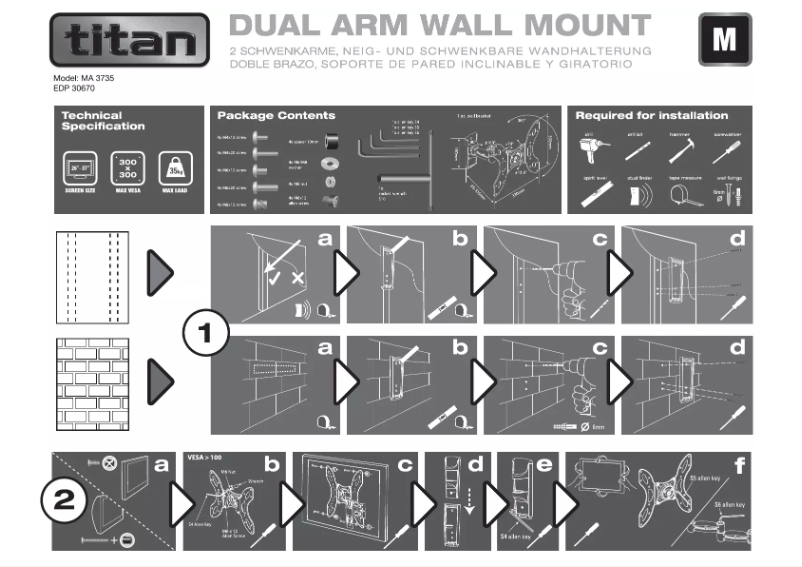 Page n°1 - Manuel utilisateur Titan MA 3735