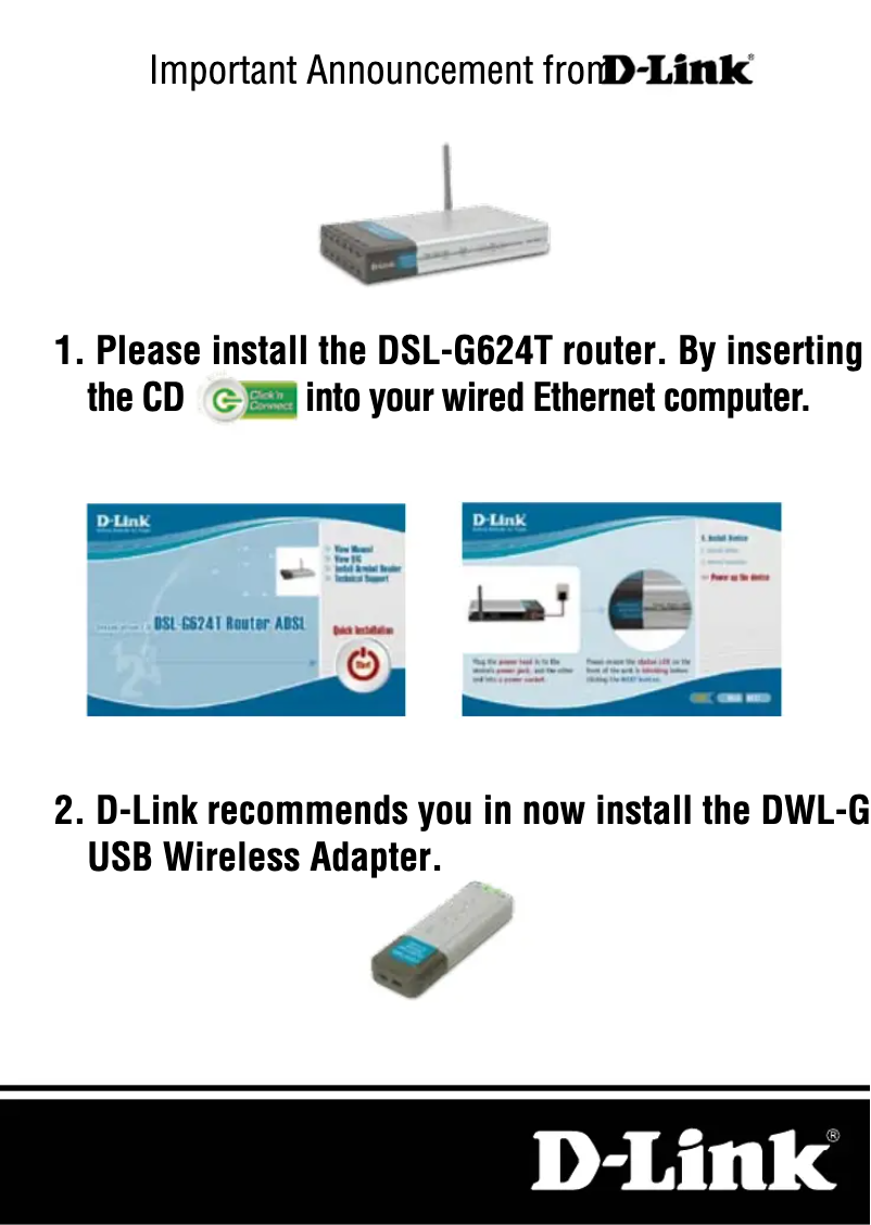 Image de la première page du manuel de l'appareil DSL-924