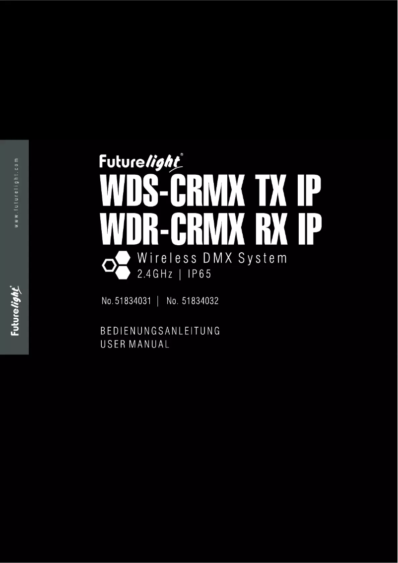 Page 1 de la notice Manuel utilisateur Futurelight WDS-CRMX TX IP