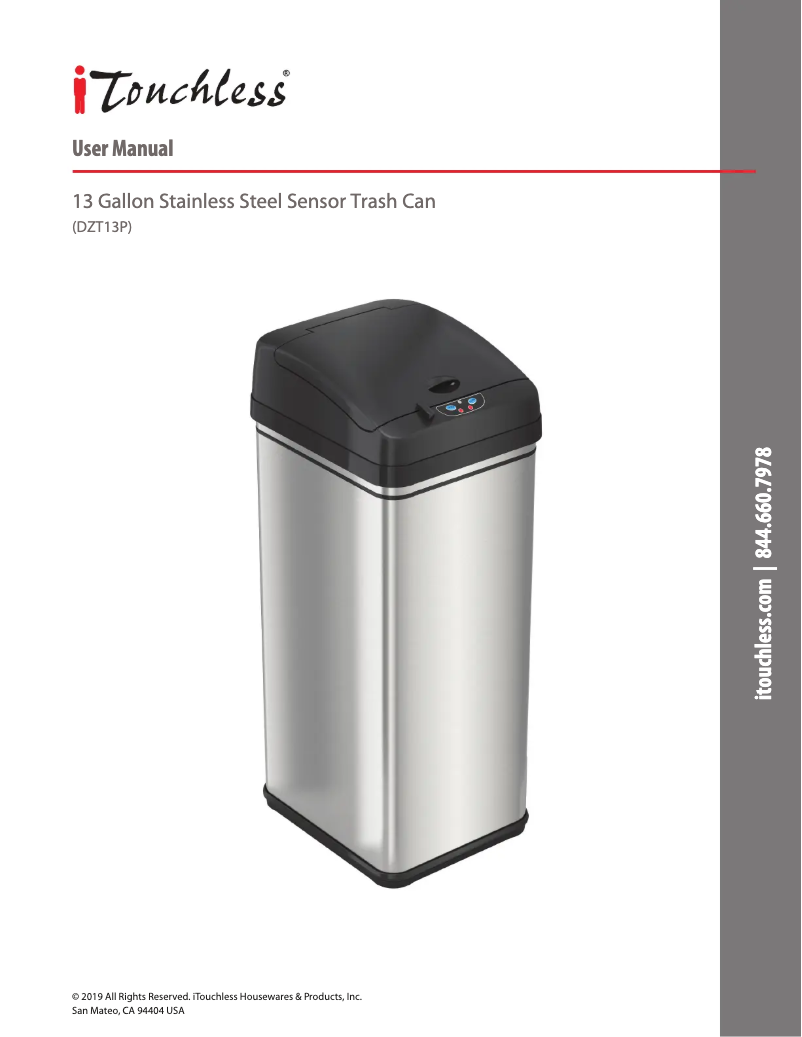 Image de la première page du manuel de l'appareil DZT13PL