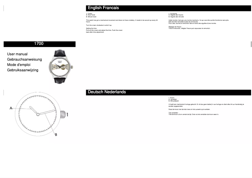 Página 1 del manual Manual de usuario Davis 1700